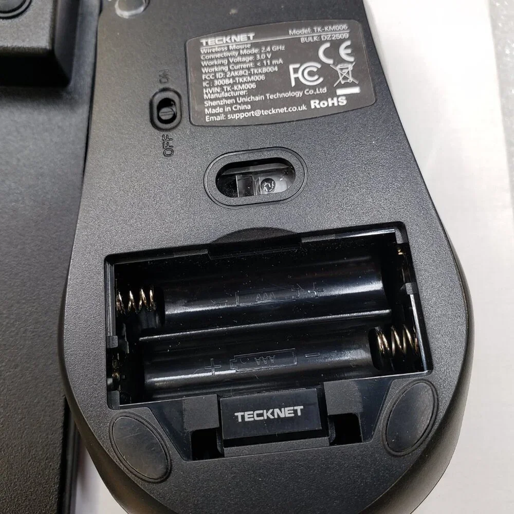 TECKNET Wireless Keyboard and Mouse Combo, Mini Cordless Computer Keyboard